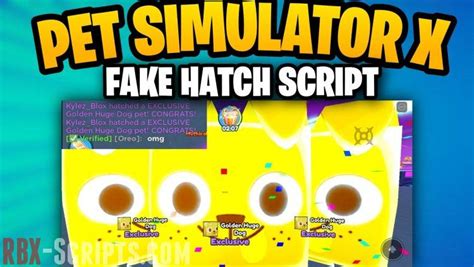 This Script For Pet Simulator X Is. . Pet simulator x fake hatcher script